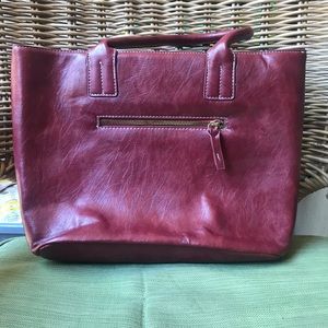 Faux leather handbag